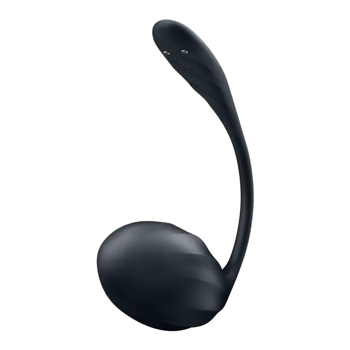 Смарт віброяйце Satisfyer Ribbed Petal Connect App Black — фото 5