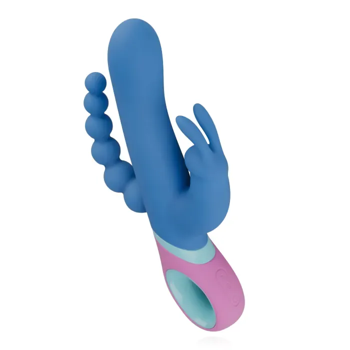 Вібратор-кролик з ротацією и анальним стимулятором Vice Double Vibrator — фото 6