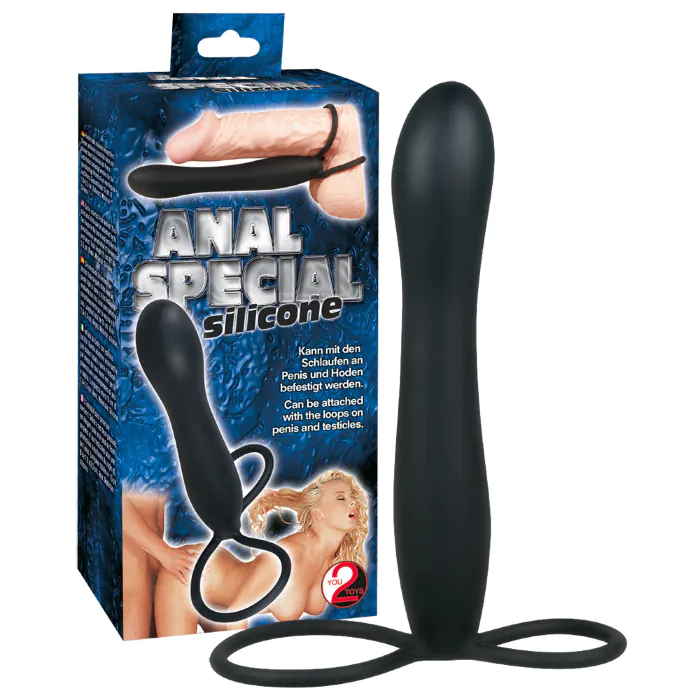 Насадка-кільце для подвійного проникнення Anal Special Silicone — фото 6