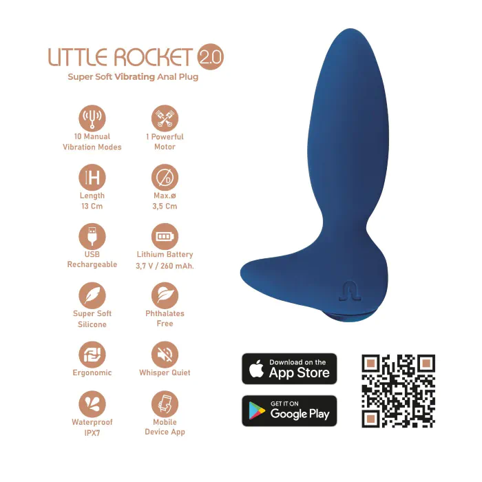 Анальна смарт-вібропробка Adrien Lastic Little Rocket 2.0 — фото 8