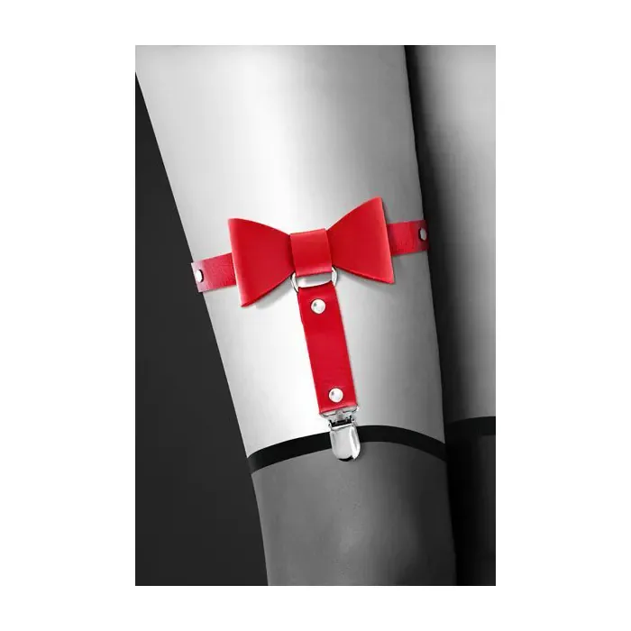 Гартер на ногу Bijoux Pour Toi WITH BOW Red — фото 2