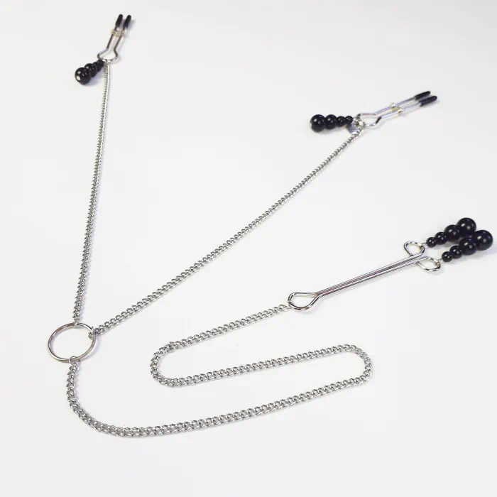 Затискачі для сосків та клітора Art of Sex Nipple and clit clamps Black Pearl — фото 2