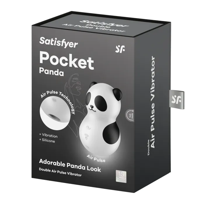 Вакуумний стимулятор з вібрацією Satisfyer Pocket Panda — фото 9