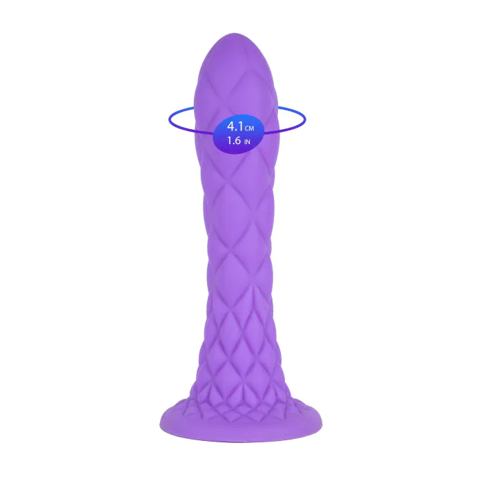 Фалоімітатор SilexD Fantasy Liquid Silicone Dreamy 7" Purple — фото 6