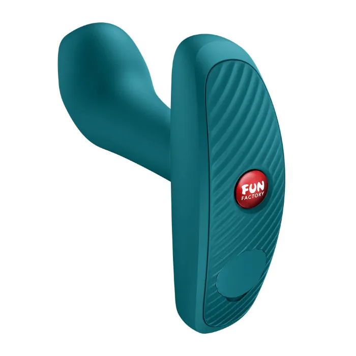 Анальна пробка Fun Factory Bootie Vibe Bottle Green — фото 3