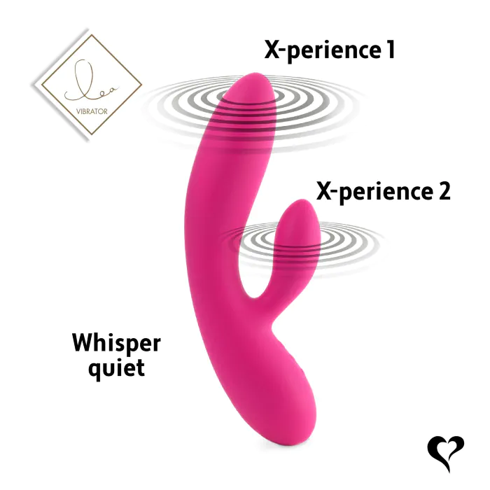 Гнучкий вібратор кролик FeelzToys Lea Rabbit Vibrator Rubine Red — фото 6