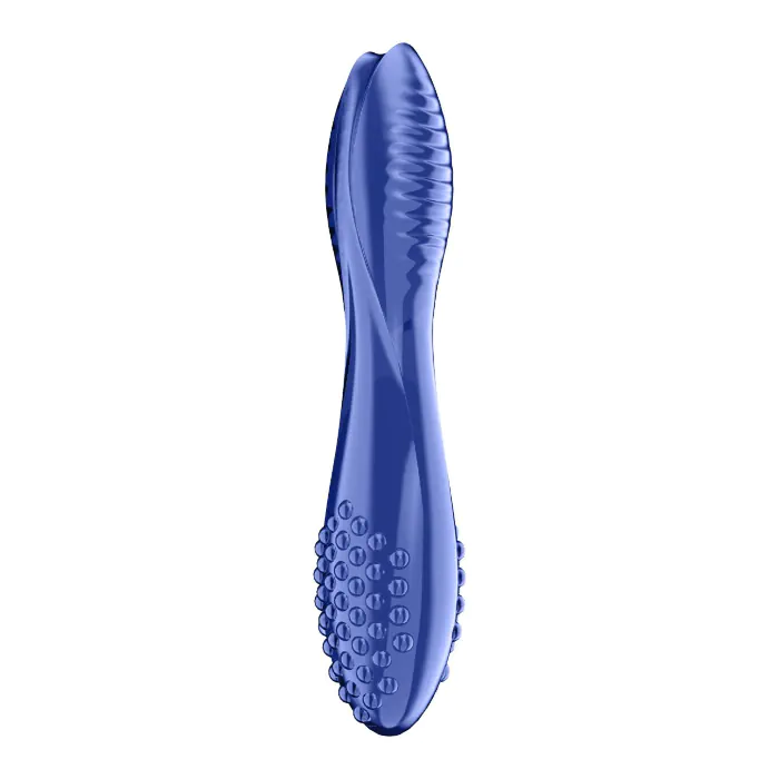 Двосторонній скляний дилдо Satisfyer Dazzling Crystal 2 Blue — фото 2