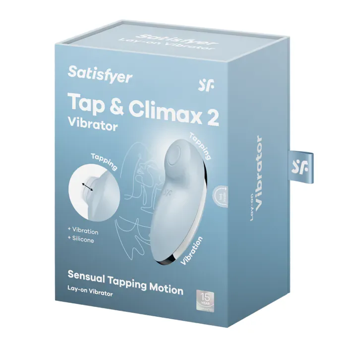 Вібростимулятор Satisfyer Tap & Climax 2 Blue — фото 9