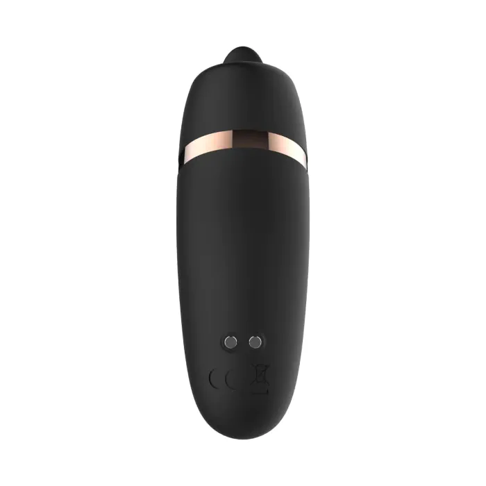 Мінівібратор з язичком Rosy Gold Vibrating & Licking Dual Stimulator — фото 3