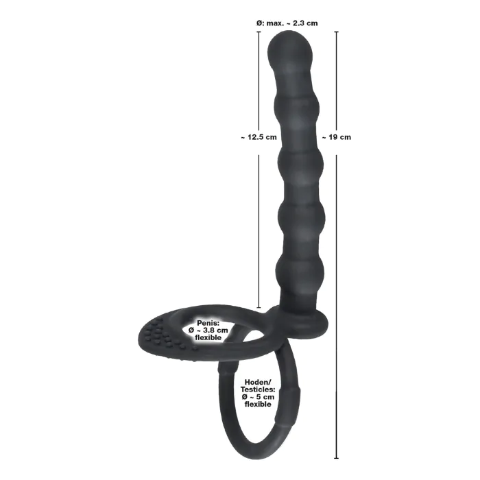 Кільце Black Velvets Cock & ball ring — фото 9
