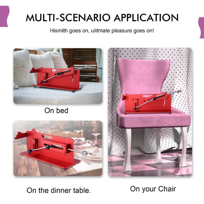 Смарт секс-машина Hismith Table Top 2.0 Pro APP Red, настільна версія — фото 6
