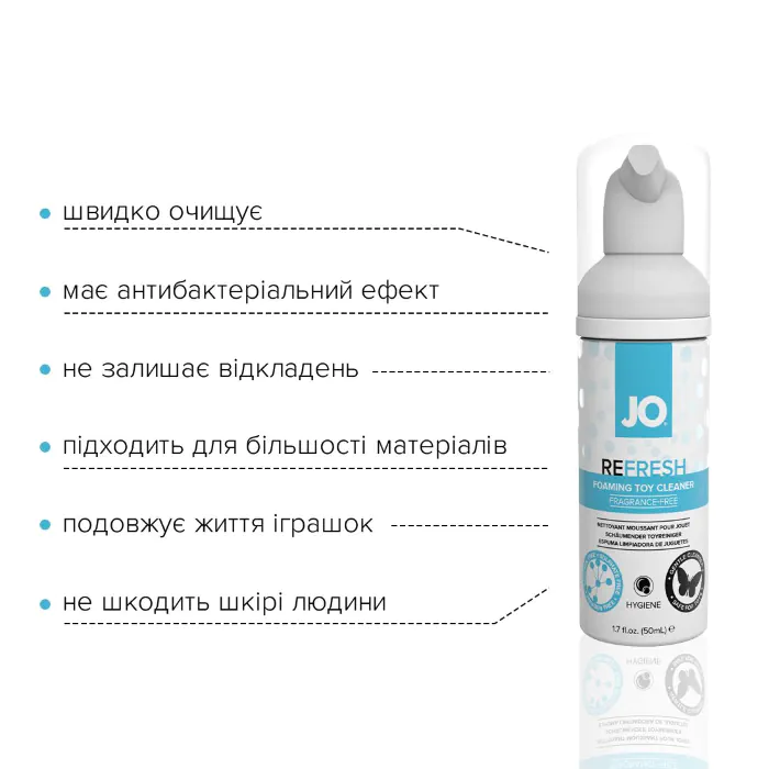 Чистяча піна для іграшок JO Refresh 50 мл — фото 3