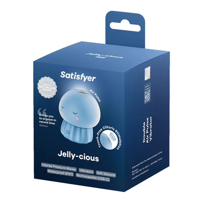 Вакуумний кліторальний стимулятор Satisfyer Jelly-cious Blue — фото 6
