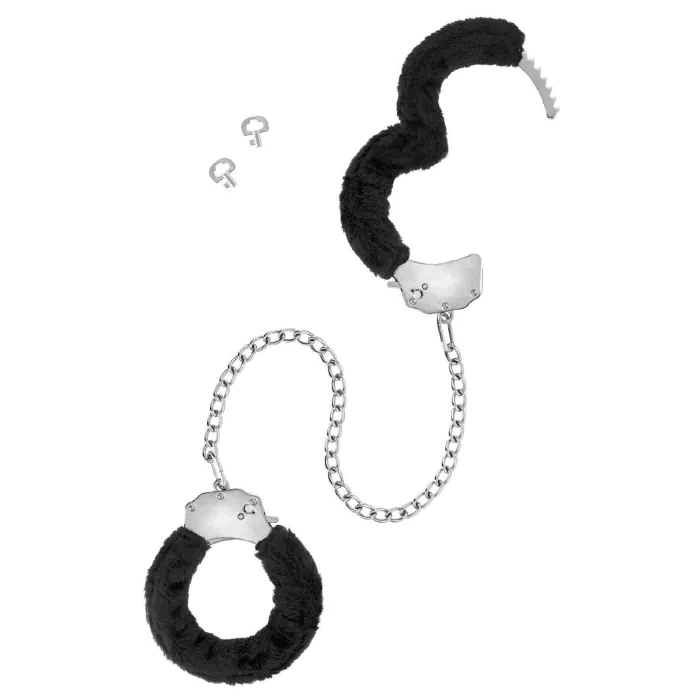 Поножі Fetish Tentation Adjustable metal and fur ankle cuffs — фото 2