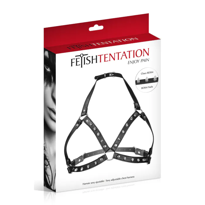 Портупея Fetish Tentation Sexy Adjustable Chest Harness Black — фото 4