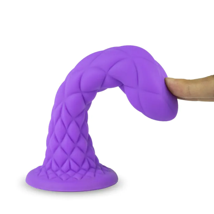 Фалоімітатор SilexD Fantasy Liquid Silicone Dreamy 7" Purple — фото 3