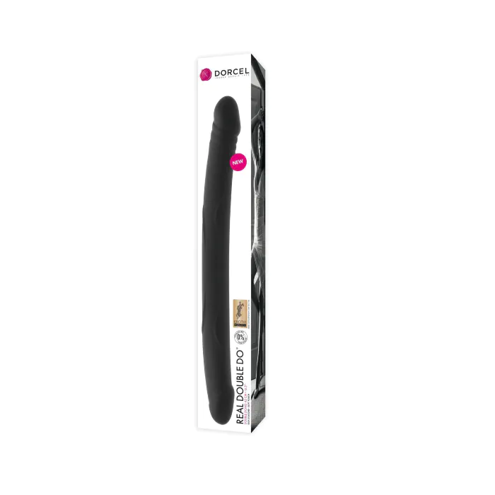 Фалоімітатор двосторонній Dorcel Real Double Do Black — фото 2