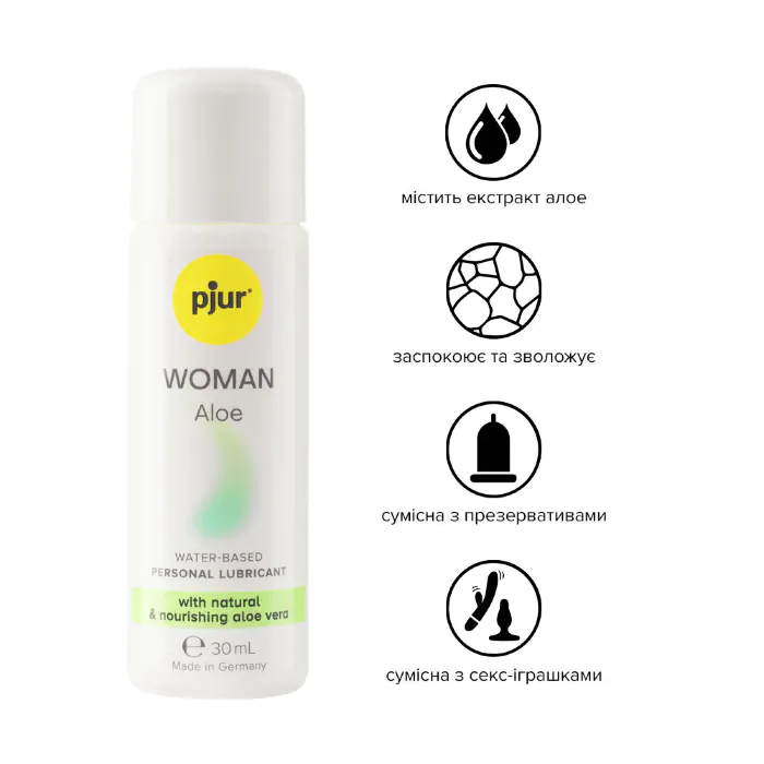 Лубрикант на водній основі pjur Woman Aloe 30 мл — фото 2