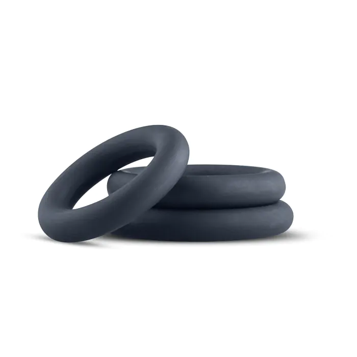 Набір ерекційних кілець Boners 3-Piece Cock Ring Set Grey
