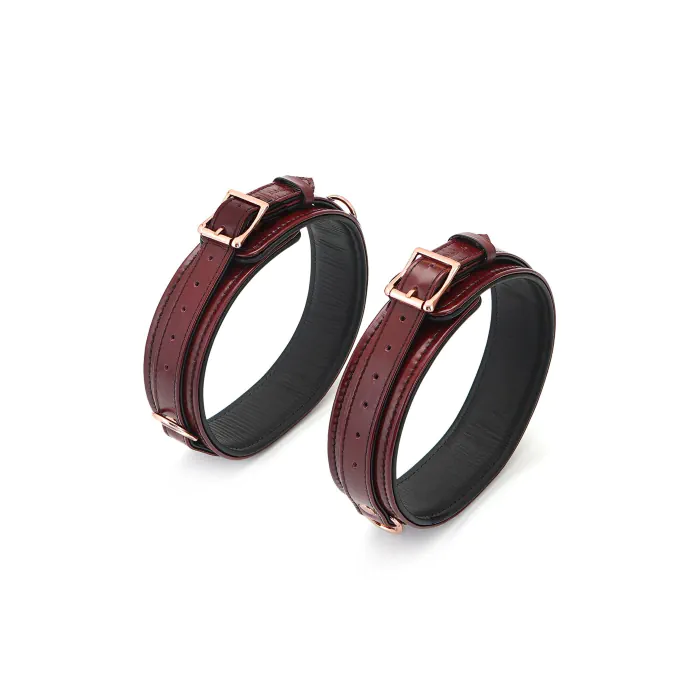 Фіксатори для стегон Liebe Seele Wine Red Thigh Cuffs L — фото 3