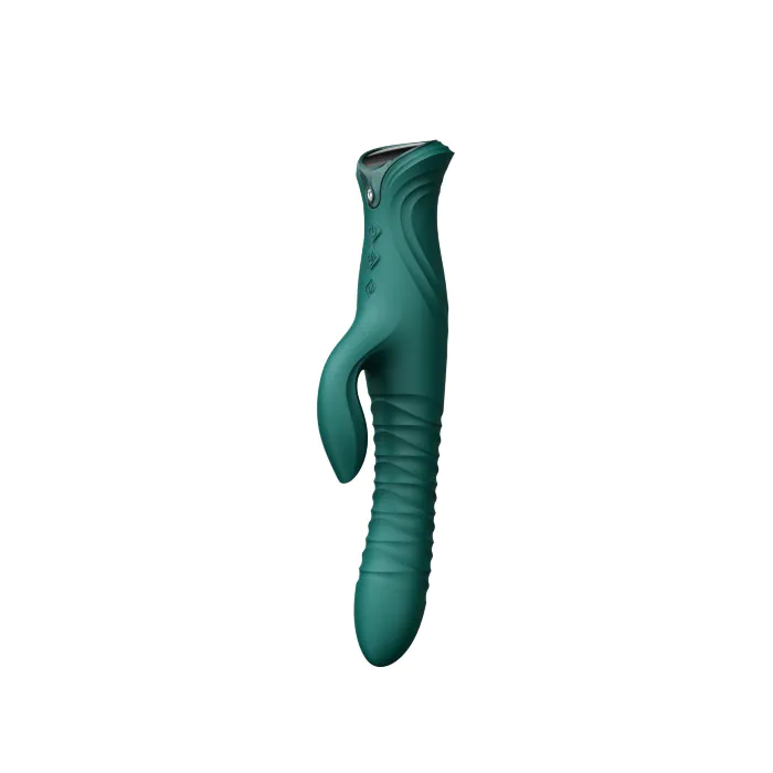 Смарт пульсатор-кролик з вібрацією Zalo Mose 2 Turquoise Green — фото 8