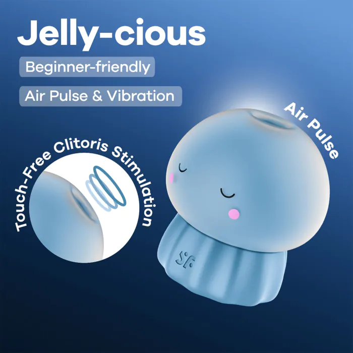 Вакуумний кліторальний стимулятор Satisfyer Jelly-cious Blue — фото 7