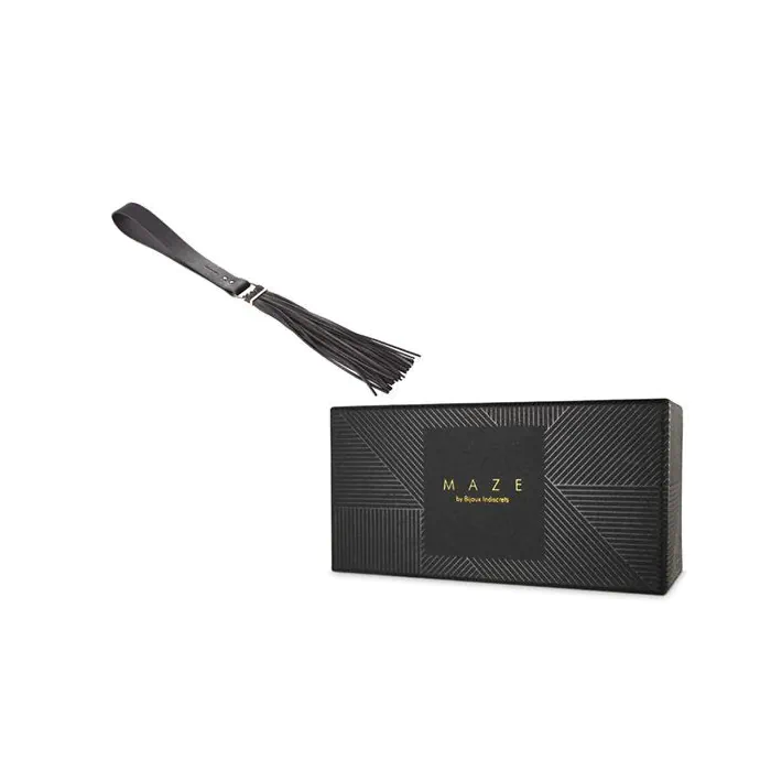 Флогер Bijoux Indiscrets MAZE - Tassel Flogger Black — фото 2
