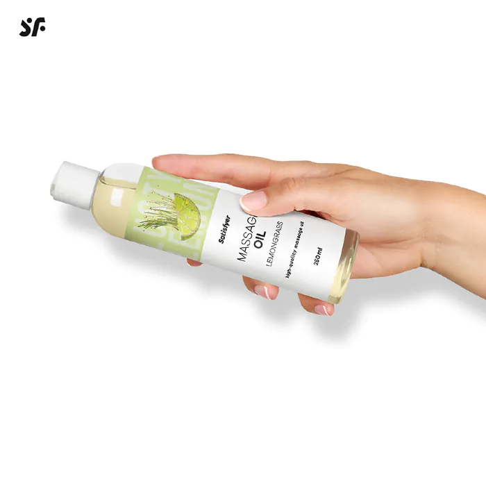 Масажна олія Satisfyer Massage Oil Lemongrass 250 мл — фото 7