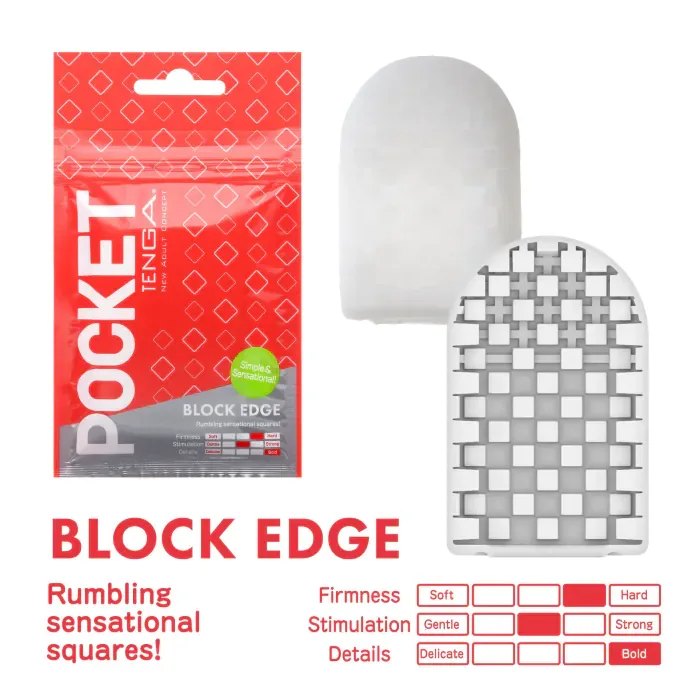 Мастурбатор Pocket Tenga Block Edge — фото 2