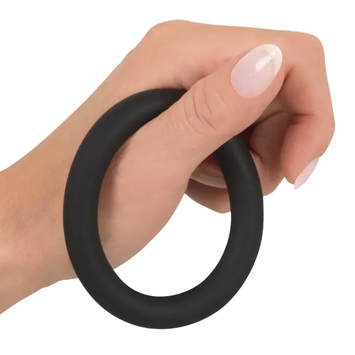 Ерекційне кільце Black Velvets Silicone Cock and Ball Loop — фото 5
