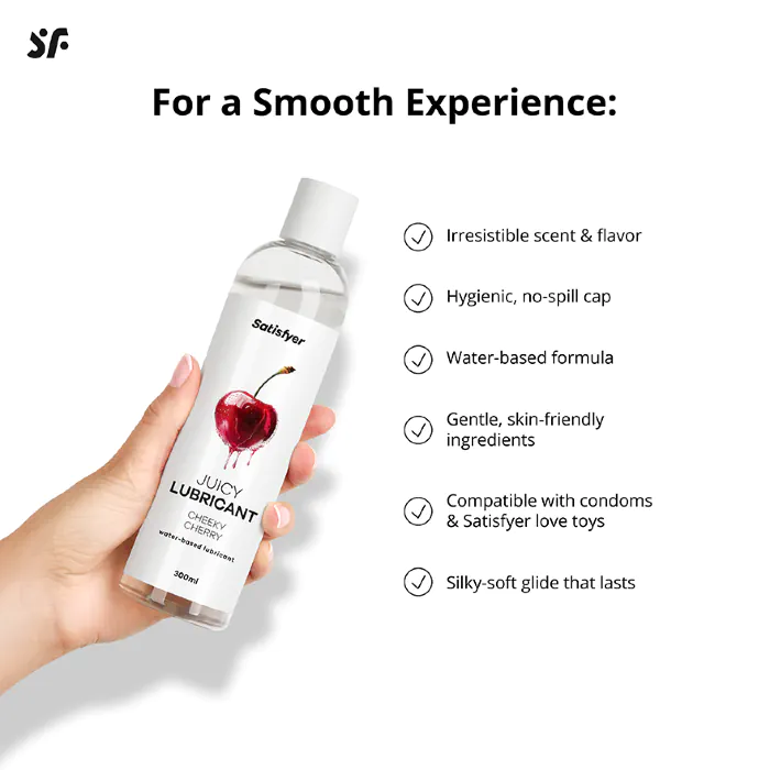 Лубрикант Satisfyer Juicy Lubricant Cheeky Cherry 300 мл — фото 5