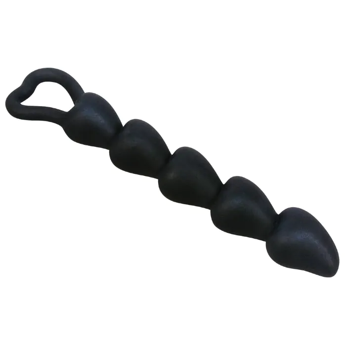 Анальні кульки Black Velvets Anal Beads Hearts — фото 4