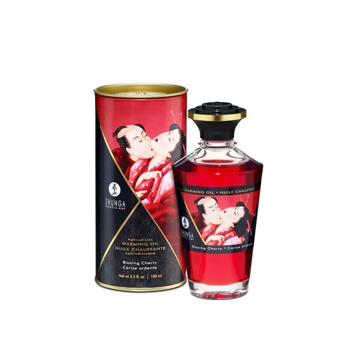 Розігріваюча олія Shunga APHRODISIAC WARMING OIL вишня