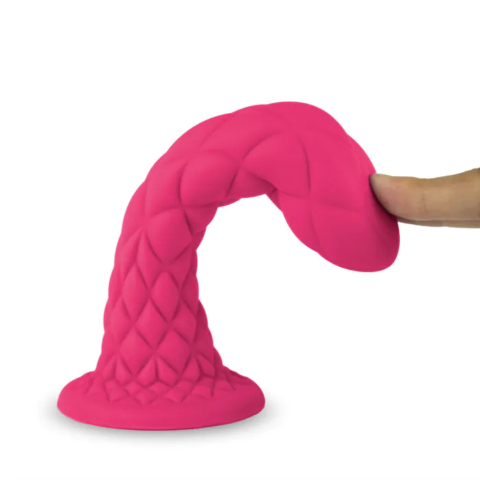 Фалоімітатор SilexD Fantasy Liquid Silicone Dreamy 7" Pink — фото 3