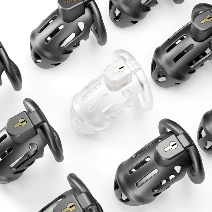 Клітка для пеніса Lockink Sevanda Plastic Chastity Cage Transparent — фото 12