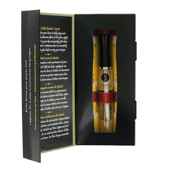 Блиск для губ Shunga Lipgloss Sparkling Strawberry Wine 10 мл — фото 3