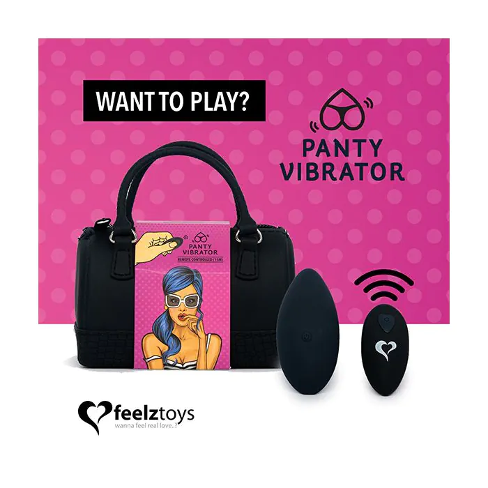 Вібратор у трусики FeelzToys Panty Vibrator Black