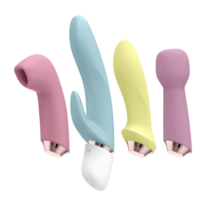 Мультифункціональний вібратор зі змінними насадками Satisfyer Marvelous Four — фото 2