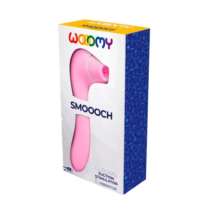 Вакуумний стимулятор з вібрацією Wooomy Smoooch Pink Clitoral Suction & Vibration — фото 4