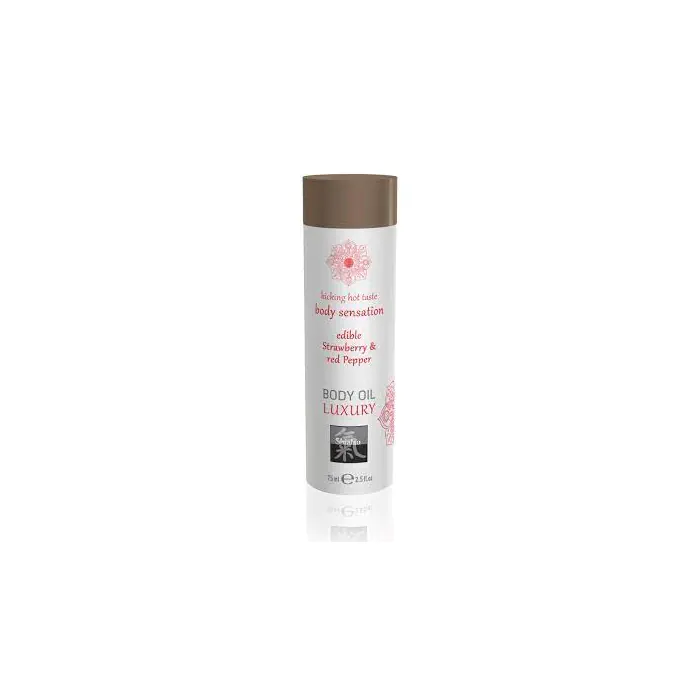Масажна олія Shiatsu Shiatsu Body Strawberry&Red pepper 75 мл