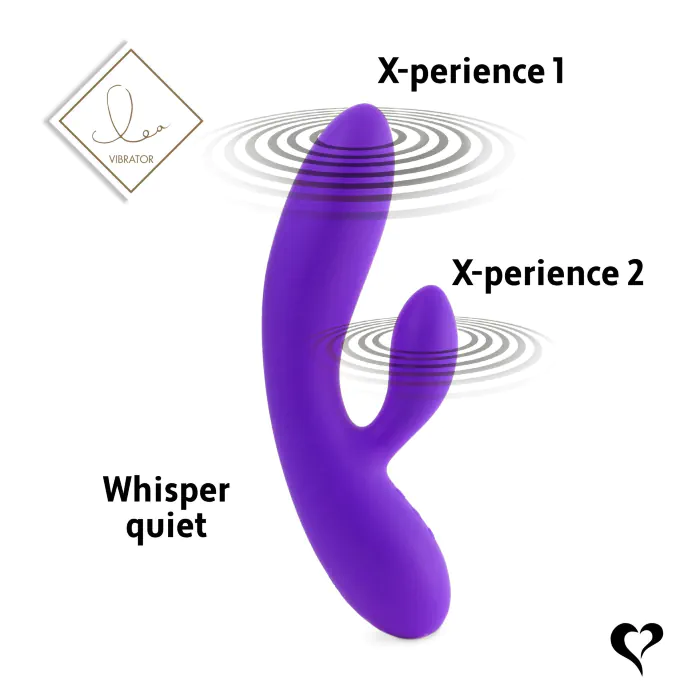 Гнучкий вібратор кролик FeelzToys Lea Rabbit Vibrator Medium Purple — фото 6