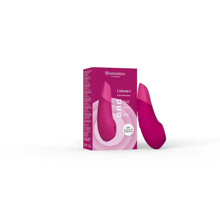 Вакуумний кліторальний стимулятор Womanizer Enhance Pink — фото 30