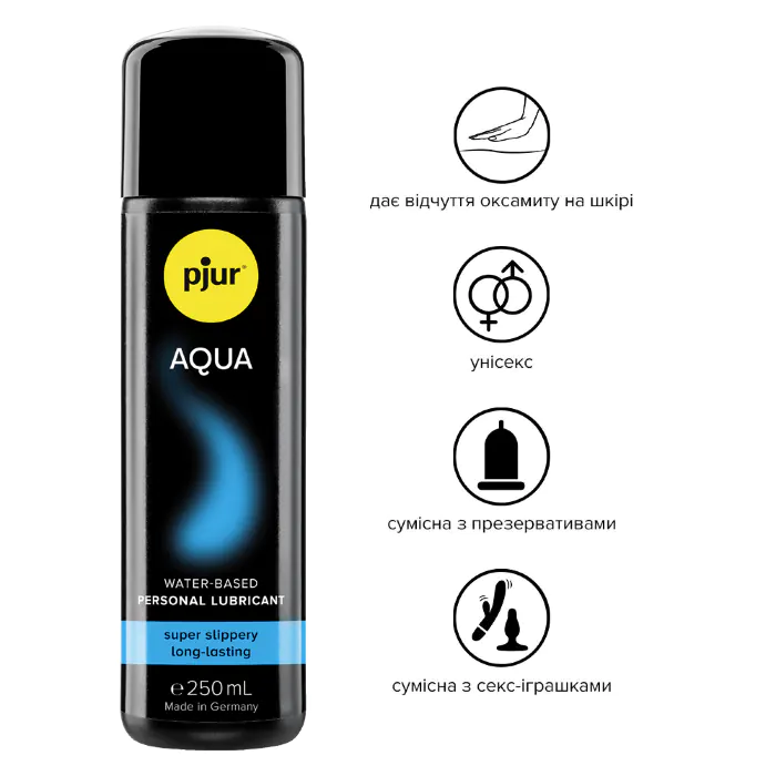 Лубрикант на водній основі pjur Aqua 250 мл — фото 2