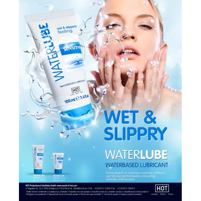 Лубрикант HOT Waterlube Sensitive Springwater 100 мл — фото 3