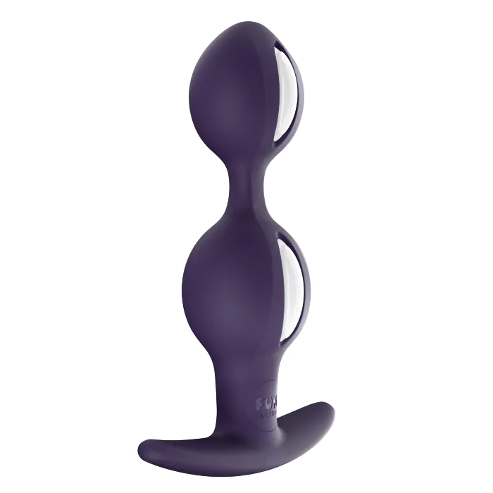 Анальні кульки Fun Factory B Balls Duo White-Dark Violet