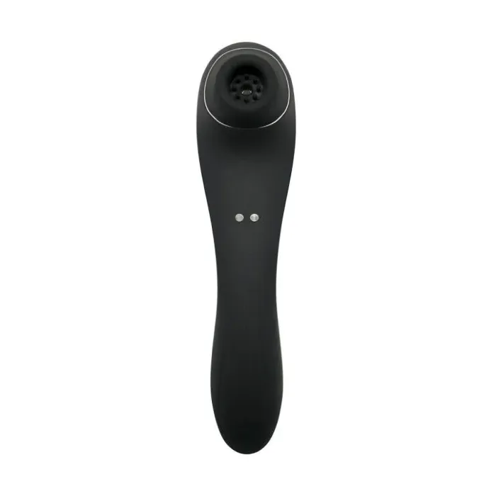 Вакуумний стимулятор з вібрацією Wooomy Smoooch Black Clitoral Suction & Vibration — фото 2