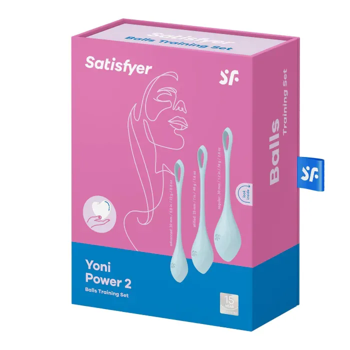Вагінальні кульки Satisfyer Yoni Power 2 Light Blue — фото 5
