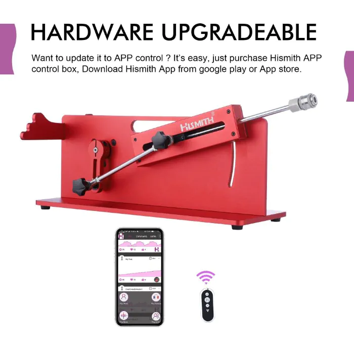Смарт секс-машина Hismith Table Top 2.0 Pro APP Red, настільна версія — фото 4
