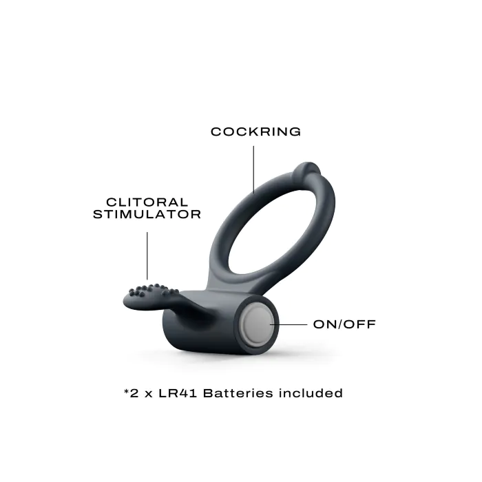 Кільце з вібрацією Marc Dorcel Power Clit Black V2 — фото 2