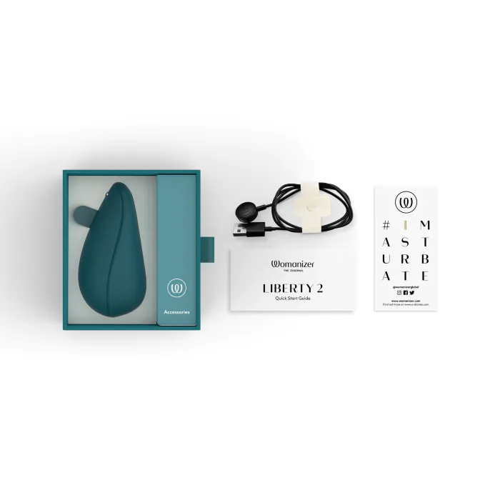 Вакуумний стимулятор Womanizer Liberty 2 Dark Petrol — фото 10